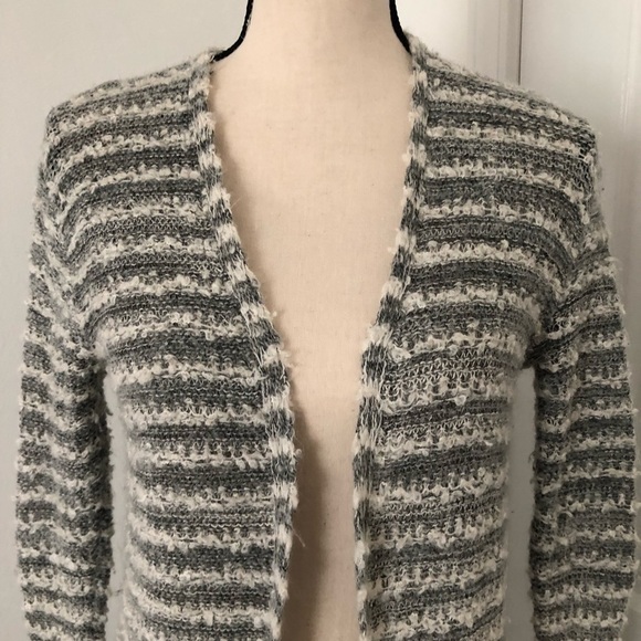 Free People rare Smile As You Mean midi duster open knit striped cardigan - Picture 6 of 9